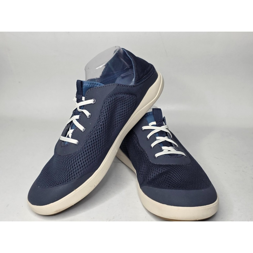 OluKai Moku Pae Men's Sneakers Size 13 EU 46 Navy Mesh Boat Shoes Slip-on Casual - Picture 3 of 10